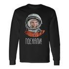 Udssr Astronaut Yuri Gagarin Langarmshirts