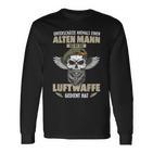 Underschätze Niemal Einen Stolzeneteran Der Luftwaffe Langarmshirts