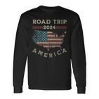 Usa Road Trip 2024 America Langarmshirts