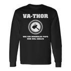 Va-Thor Wie Ein Normaler Papa Nuriel Coolerater Spruch Langarmshirts