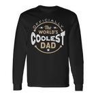 Vatertag Der Coolste Papa Der Welt Langarmshirts