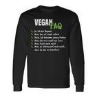 Vegan Vegan Vegan Slogan Langarmshirts