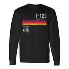 Vintage 80S Video Cassette Tape Vhs Langarmshirts