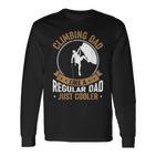 Vintage Climbing Dad Bouldering Climber Rock Climbing Dad Langarmshirts