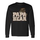 Vintage Papa Bär Familieatertag Papa Langarmshirts