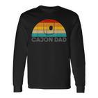 Vintage Retro Cajon Dadater Papaatertag Langarmshirts