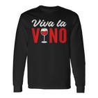 Viva Laino – Weinliebhaber Rotwein Weißwein Langarmshirts