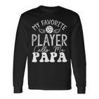 Volleyballspieler Papaolleyballliebhaberolleyball Papa Langarmshirts