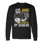 Vor 60 Jahen Der Fastest In Transport 60Th Birthday Man Langarmshirts