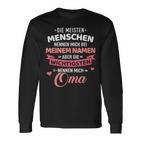 Wichtigsten Menschen Nennen Mich Oma Slogan Langarmshirts