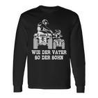 Wie Der Fater So Der Shn Papa Quad Driver Atv Langarmshirts