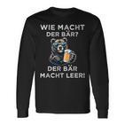 Wie Macht Der Bär Der Bär Macht Leer Langarmshirts