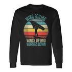 Wing-Foil Wing Surf Wingfoiling Hydrofoil Foilboarding Langarmshirts