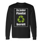 Zu Jedem Pfanddededeed Langarmshirts