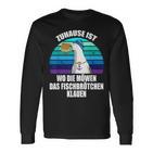 Zuhause Ist Wo Die Seagulls Das Fischbrötchen Klauen Moin Moin S Langarmshirts