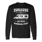 Zuhause Ist Wo Mein Caravan Steht Campingplatz Geboren Langarmshirts