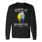 Zuhause Ist Wo Meine Budgie Sind Budgie Langarmshirts