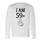 I Am 59 Plus 1 Lustiger 60 Geburtstag 1960 1961 Langarmshirts