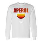 Aperol Spritz Love Summer Malle Vintage Drink Langarmshirts