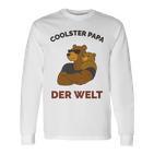 Coolster Papa Der Weltater Outfitatertag Bester Papa Langarmshirts