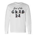 Damen Papa Der Graduate Classon 2024 Mit-Ausschnitt Langarmshirts