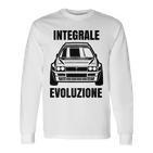 Delta Integrale Evoluzione Rally Auto White S Langarmshirts