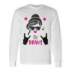 Die Braut Rockt Team Bride Outfit Jga Group S Langarmshirts