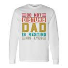 Don't Distortion Papa Ruht Seine Augen Gray Langarmshirts