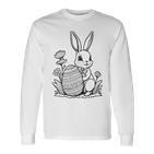 Easter Bunny Ausmalen Und Selbst Bemalen Langarmshirts