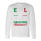 Egal Wie Cool Dein Papa Ist Meiner Ist Italiener Italien Raglan Langarmshirts