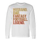 Ehemann Papa Fantasy Football Legend Cooles Ater Herren Raglan Langarmshirts