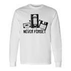 Never Forget 90S 80S Video Cassette Langarmshirts