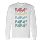 Für Papa Zur Geburt Zweites Kind Papa Hoch 2 Langarmshirts