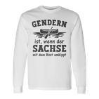 Gendern Ist Wenn Der Sachse Mit Dem Boot Umkippt Langarmshirts