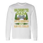 Herren Waldarbeiter Papa Wie Ein Normaler Papa Nuriel Cooler Raglan Langarmshirts