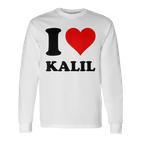 Ich Liebe Kalil Langarmshirts