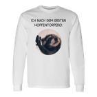 Ich Nach Dem Ersten Hopfentorpedo Pedro Waschbär Meme Racoon Langarmshirts