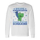 Kinder Bye Kindergarten Ich Bin Jetzt Ein Schulkind Frog Langarmshirts