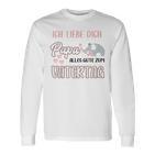 Kinder Ich Liebe Dich Papa Alles Gute Zum Fatertag Langarmshirts