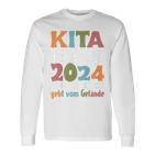 Kinder Kindertagesstätte Abschied Kinder Kita Abgänger 2024 Langarmshirts