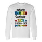 Kita Abgänger 2024 Kita Geschafft 2024 Kita Ade 2024 Langarmshirts