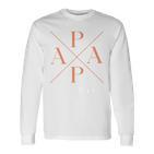 Lustiger Papa Est 1960 Papa Seit 1960 Papa 1960 Langarmshirts