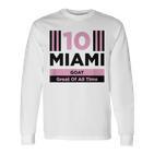 Miami 10 GOAT Herren Langarmshirts - Sportdesign für den Großartigsten