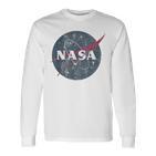 Nasa Simple Vintage Logo Langarmshirts