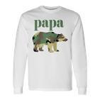 Papa Bär Camo Camo Papa Bär Passender Familienbär Raglan Langarmshirts