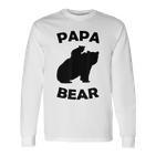 Papa Bear Baby Cub Für Papa Zumatertag Langarmshirts