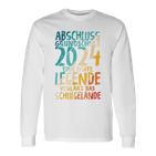 Primary School 2024 Eine Legende Primary School Graduation 2024 Langarmshirts