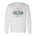 Retro Styleintage Finland S Langarmshirts