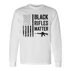 Rifles Matter Pro Gun Rights Camo Usa Flag Langarmshirts