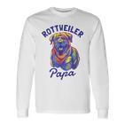 Rottweiler Papa Rottie Dad Dog Lovers Langarmshirts